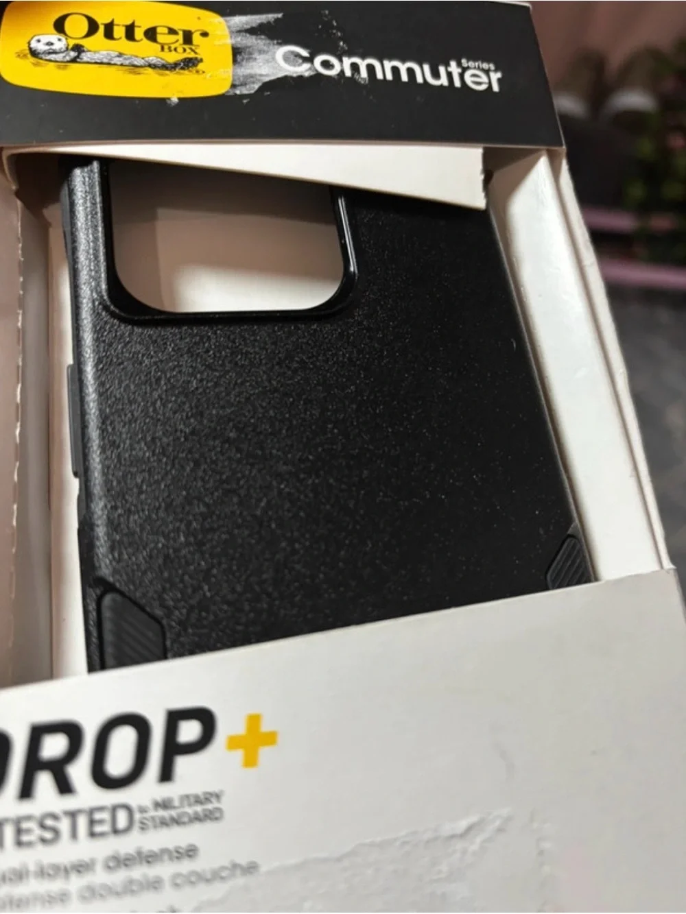 OtterBox Commuter Series Black Drop+ Case for iPhone 15 Pro